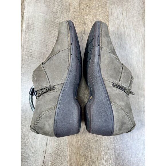 Clarks Unstructured Sparrow Shoes Womens 9 Brown Taupe Nubuck Leather Comfort - Picture 6 of 10